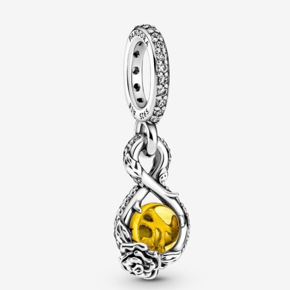 NEW! Pandora Beauty and the Beast Belle Infinity Charm
